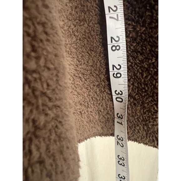 Koolaburra by UGG Women's XL Cozy Sherpa Fleece Open Front Cardigan Jacket Brown - Picture 7 of 9